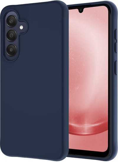 Hoesje - Geschikt voor Samsung Galaxy A26 - Sterk & Shockproof - Hoes Cover - Siliconen Case - Donkerblauw