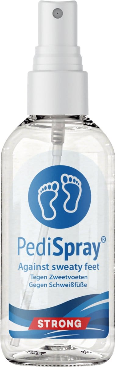 PediSpray® Strong - Voetspray Tegen Zweetvoeten - Middel tegen Stinkvoeten - Putjeszolen - Pedifris - Pedifresh - Pedicare - Voet deodorant - anti transpirant - anti perspirant - voetengeur - voetdeodorant - geurvreter - schoen deodorant