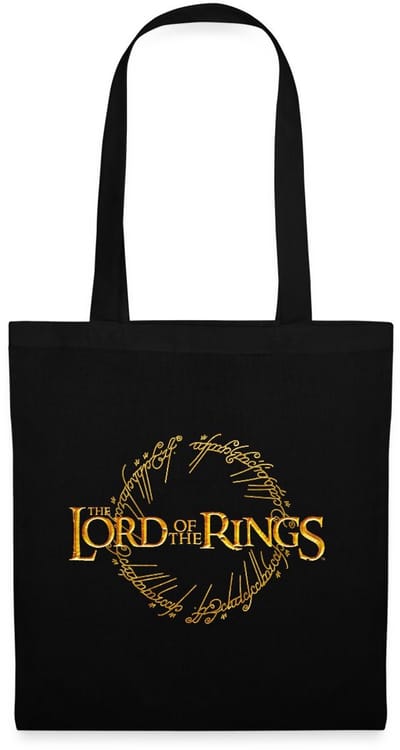 The Lord Of The Rings Logo En Ring Inscriptie Tas Van Stof Schoudertas