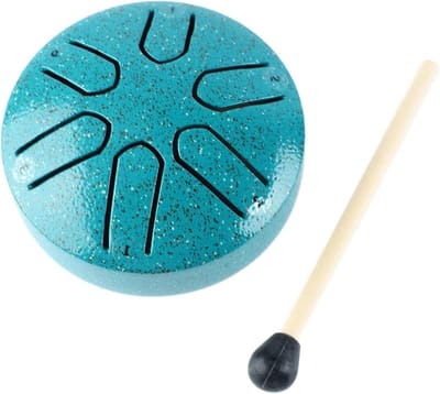 Lege Spirit Drum, Handpan Drum 6 Note Compact Onderscheidend Helder Geluid voor Percussiespel (Marineblauw)