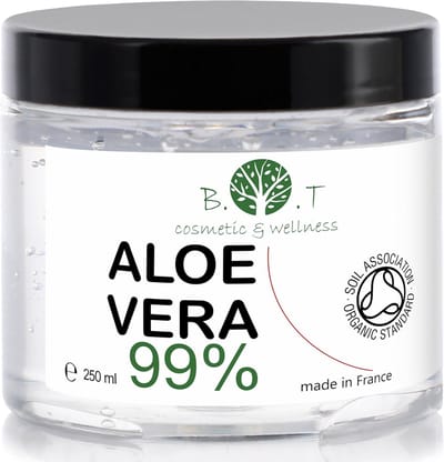 Organic Aloe Vera Gel – 100% Natuurlijk Hydraterende & Kalmerende Gel voor Gezicht, Lichaam & Haar – After Sun & Moisturizer – Voor Droge en Gevoelige Huid