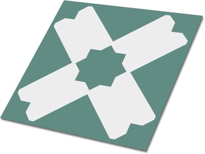 Tulup PVC Tegels - Geometrisch Patroon Vinyl Tegels - 30 cm x 30 cm - Groente Zelfklevende Vinyltegels - Set van 9 - Zelfklevende PVC Tegels - Mozaïek Plaktegels - Vloer Tegels PVC - Plaktegels keuken en Badkamer