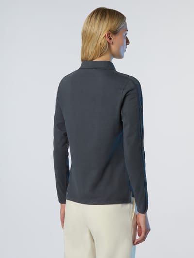 North Sails Polo Shirt Perzikleerstof met lange mouwen