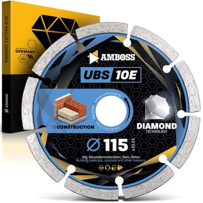 Diamant doorslijpschijf - Betonzaagblad - Bouwmaterialen slijpen - Gesinterde segmenten - 115 mm