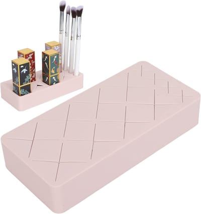 Organisator voor Lippenstift en Make-up Accessoires - Roze Opbergtas voor Lippenstift, Oogschaduw en Mascara