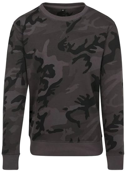 Build Your Brand Camo Sweatshirt Bruin XL Man