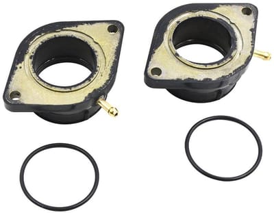 Dailygoods- Inlaatspruitstuk Nieuw - Carburateur Laarzen - Geschikt voor Ya-maha V-Star 1100 - Set van 2 - MPN 5EL-13596-00-00/5EL-13586-00-00 - Verbindt carburateur en motor