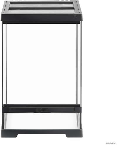 Exo Terra Pro Terrarium Zwart | Advanced Natural Terrarium 45×45×60 cm met 3-traps ventilatie