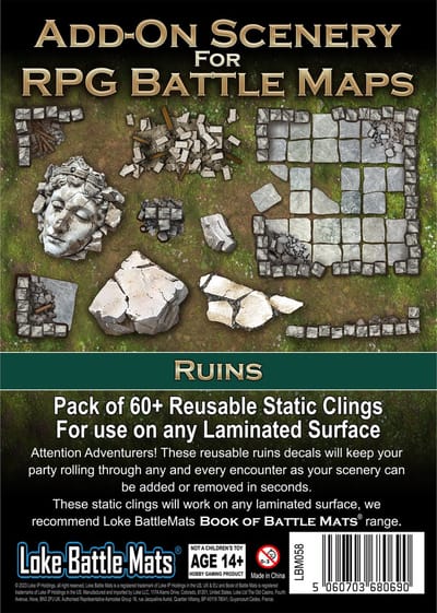 Livre plateau de jeu décorations additionnelles Loke BattleMats