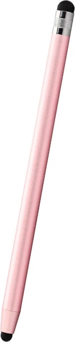 DrPhone SX V9 Metalen Stylus Pen - Dubbele Tips Capacitief Touchscreen – Universeel - Voor Tablet / Smartphone / Laptop - Roze / Rose Goud