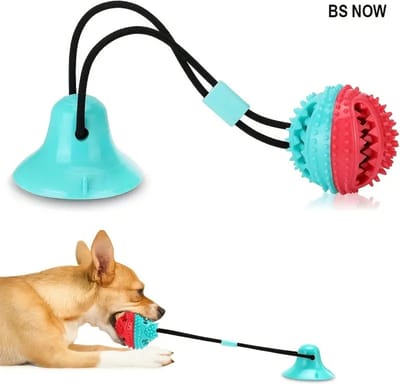 Livano Honden Speelgoed - Hond - Speelgoed - Dog Toy - Hondenbal - Snacks - Blauw/Rood