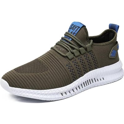 Sneakers Herenschoenen Zwart Nieuw Lichtgewicht Comfortabel Sport Hardloopschoenen Grote Maat 39-48 Zapatillas De Deporte Dropshipping 39 legergroene kleur