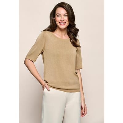 Audrey Lurex Top Zand