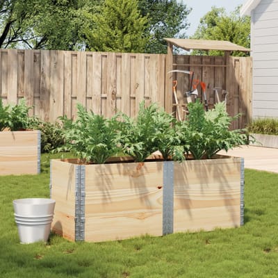 vidaXL - Plantenbak - 150x50 - cm - massief - grenenhout