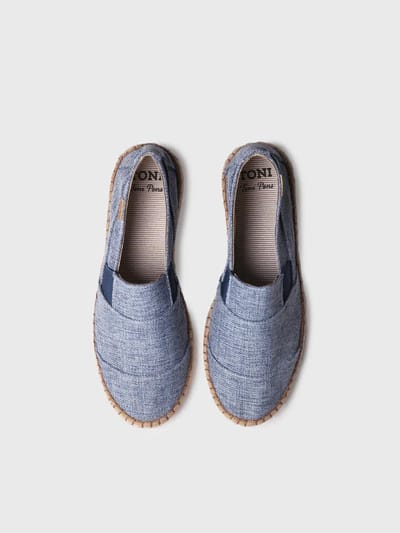 Klassieke espadrilles voor heren in gemêleerde stof | DIONIS