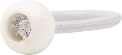 2x Elastiek spanner koord - Met bal - 25cm - Wit