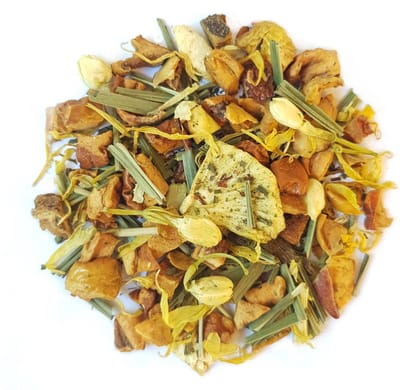 Tea Bar - Ginkgo Lemon Twist - Kruidenthee (cafeïnevrij)|ijsthee|rooibos (cafeïnevrij) - 200 Gram