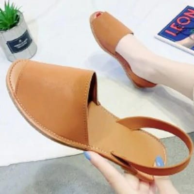 Schoenen van hoge kwaliteit Dames Peep Toe Damessandalen Plus Size Casual Sandalen Dames Ronde Neus Instapper Plat met Schoenen Vrouwelijk 42