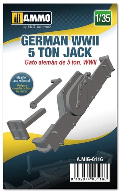 AMMO by Mig Jimenez Modelbouwpakket - AMMO MIG 8116 GERMAN WWII 5 TON JACK Resin onderdeel - 1:35 - Modelbouw