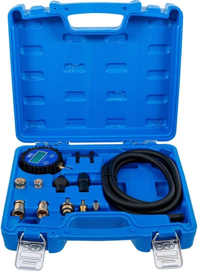 BGS Vacuüm- en benzinepomptester digitaal met adapterset - 74436