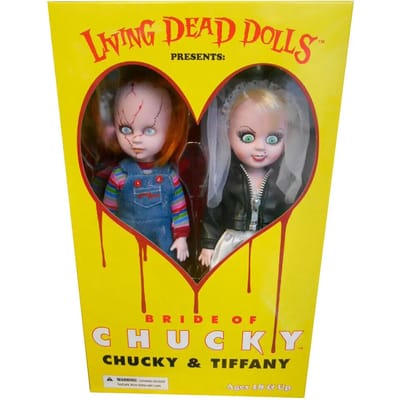 Beeldje Mezco Toyz Living Dead Dolls Chucky and Tifanny