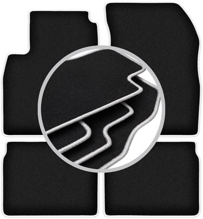 CARLUX-SILVER automatten voor: Nissan Micra K13 hatchback (2010-2016)