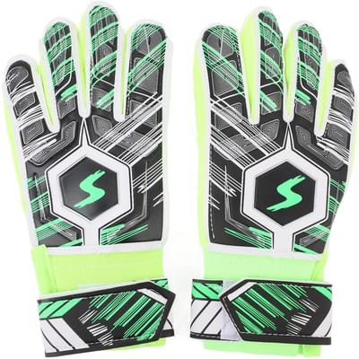 1 Paire de Gants de Football pour Enfants Résistance aux Collisions en Latex Gants de Gardien de But de Football pour la Prise Protection des Doigts vert