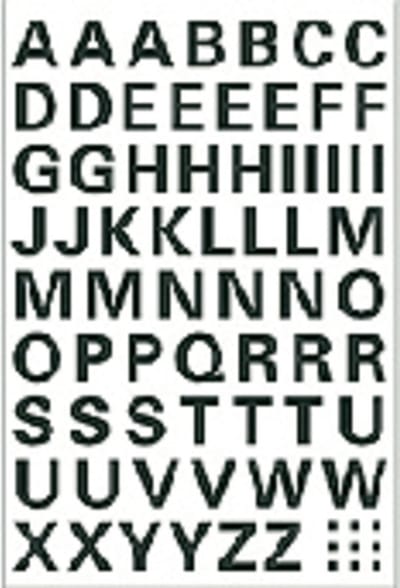 Etiket herma 4158 10mm letters a-z zwart | 10 stuks