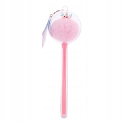 Astra Uitwisbare Pen met Pompon - Blauwe Inkt, 0.5mm