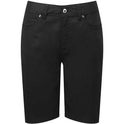 Premier Dames/Dames Chino Shorts (Zwart)