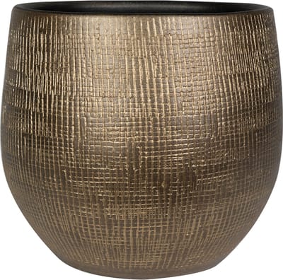 Ter Steege Bloempot Goud-Bruin D 36 cm H 32 cm Opening 28.5 cm