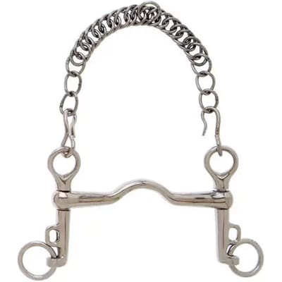 Sefton Korte Weymouth Pelham-bit Met Beweegbare Schacht Zilver 13.5 cm