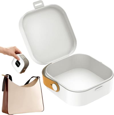 Kabel Organizer - Opbergtasje - Reizen - Met Handvat - 10 cm - Wit