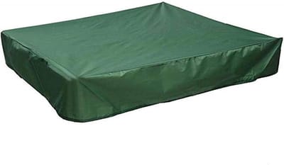 Zandbakhoes - Zandbakafdekking - Zwembadafdekking - Waterdichte zandbakhoes - Geschikt voor zandbakspeelgoed, zwembaden en tuinmeubilair - Met trekkoord - 150 x 150 cm - Groen