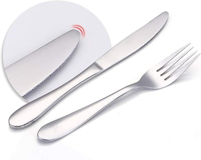 Dailygoods- Kindermessen 4 stuks - Roestvrij Staal - Eetmessen - Steakmessen - Voor Kinderen 3 Jaar en Oudere - BPA Gratis - Bestekset
