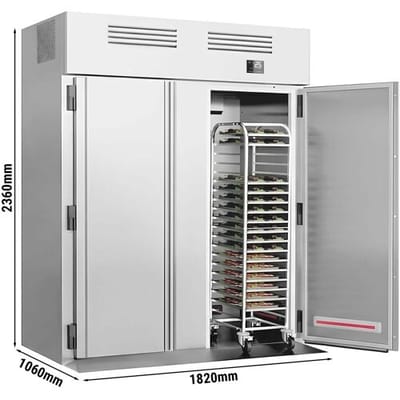 GGM Gastro Einfahrkühlschrank Edelstahl Premium PLUS - GN 2/1 - 2700 Liter - mit 2 Türen Zilver