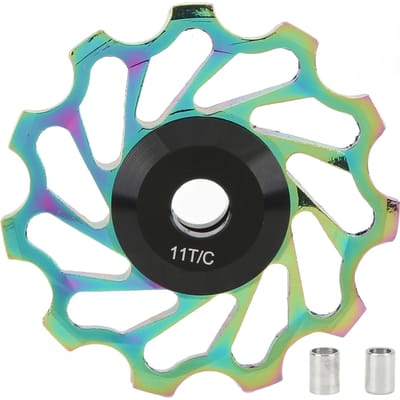 WAKE Keramische Lagers Derailleurwieltje Aluminiumlegering Afgedicht 11T Achterderailleur Pulley Gidsrolletje Colorful black