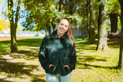 Kjelvik dames vest - wintervest dames - zacht fleece - Ann  - groen - maat 42