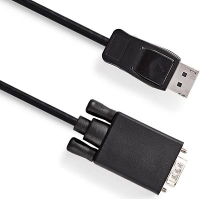 DisplayPort naar VGA kabel - 1920 x 1080 - 2 meter - Zwart - Allteq