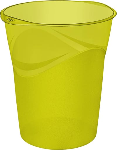 Kleine Bamboe Groene Prullenbak 14 Liter met Handvatten