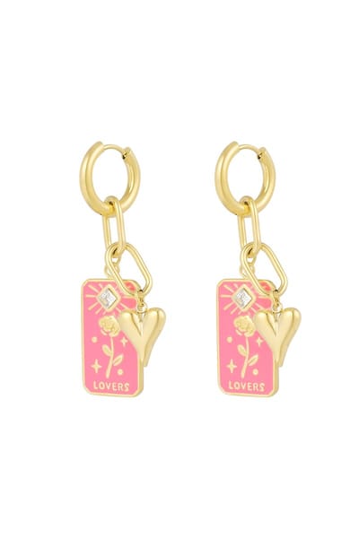 Bijoutheek Oorhangers Rose Lovers Roze