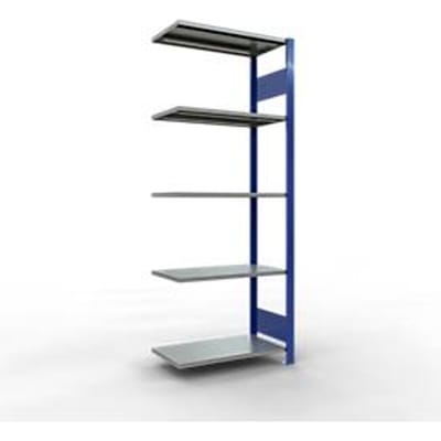 SCHULTE Lagertechnik - Aanbouwsysteem zonder schroeven - 2000x 750x400 mm, type 150 kg