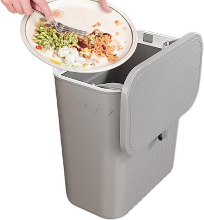 Keuken Compostbak - Afvalbak Werkblad - Voedselafval Scheiden - Hangend Ontwerp - 30 cm Hoog - Meerkleurig