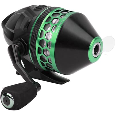 Moulinet de Pêche Métal Spinnig Étanchéité Interne Eau Salée Appât Poisson Roue de Lancer Haute Vitesse(noir&vert ) gray