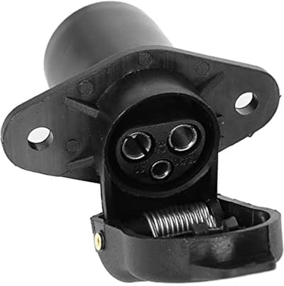 3-polig stopcontact voor 12V/24V voertuigen - waterdicht en DIN 9680
