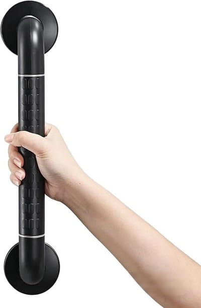Antislip Handgreep - Veiligheidsbeugel Douche - Veiligheid in Huis - Roestvrij Staal - 90 cm - Zwart