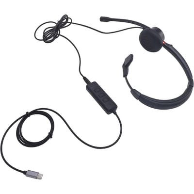 Telefoon Headset Ruisonderdrukkend Enkeloorig Comfortabel USB C naar USB 3.5mm Poort voor PC Laptop