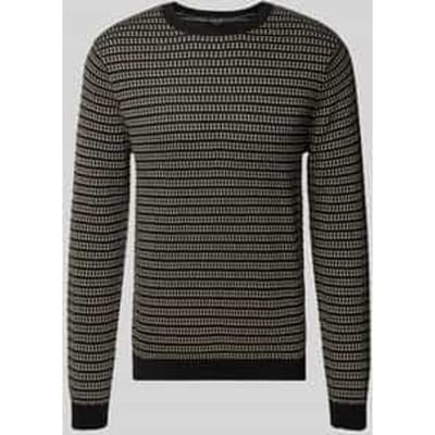 Gebreide pullover met ribboorden