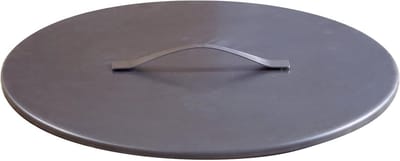 Vuurschaal Deksel - Buitenhaard Afdekking - Bescherming Tuin - Roestend Ruwstaal - 63 cm Diameter - Roestbruin