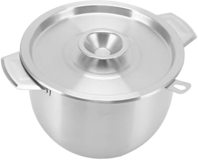 Dailygoods- Vetcontainer 2,8L Roestvrij Staal - Kookoliefilterpot - Fijnmazige Zeef - Deksel - Antiaanbaklaag - Geschikt voor Bakolie/Kokosolie - Oliecontainer